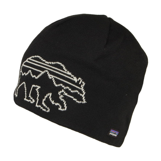 Patagonia Fitz Bear Recycled Beanie Mütze - Schwarz