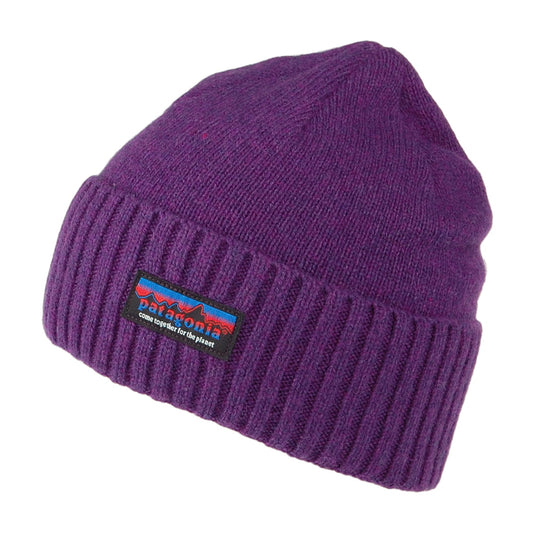 Patagonia Together For The Planet Brodeo Beanie Mütze aus Recycelter Wolle - Lila