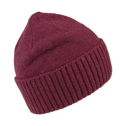Patagonia Fitz Roy Rambler Brodeo Beanie Mütze aus recycelter Wolle - Weinrot