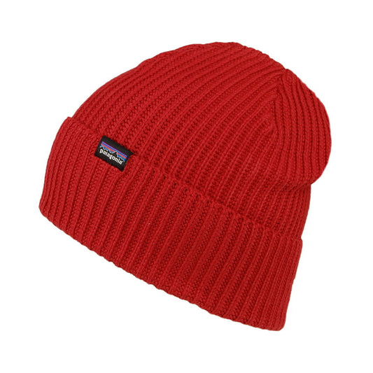 Patagonia Fishermans gerollt Beanie Mütze - Rot