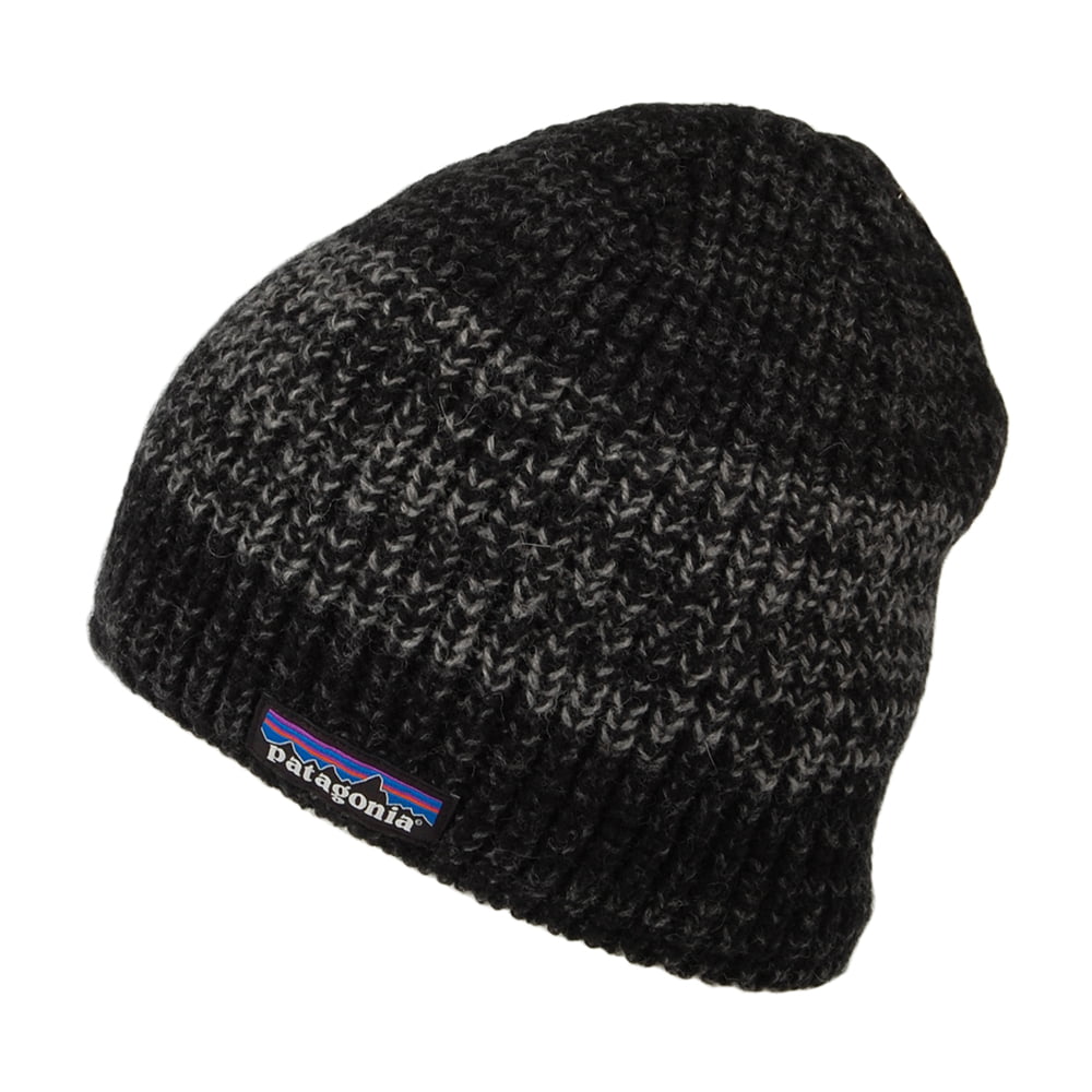 Patagonia Speedway Beanie Mütze aus recycelter Wolle - Schwarz-Grau
