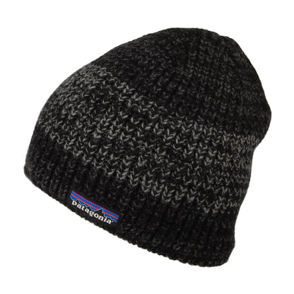 Patagonia Speedway Beanie Mütze aus recycelter Wolle - Schwarz-Grau