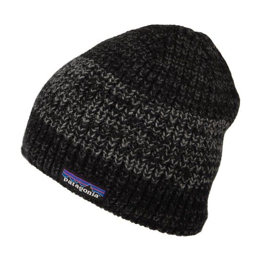 Patagonia Speedway Beanie Mütze aus recycelter Wolle - Schwarz-Grau