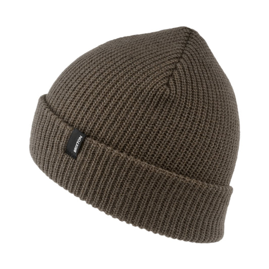 Brixton Heist Beanie Mütze mit Umschlag - Braun