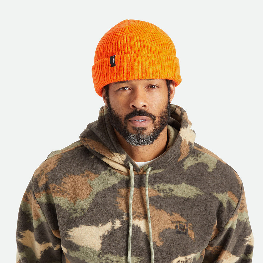 Brixton Heist Beanie Mütze mit Umschlag - Orange