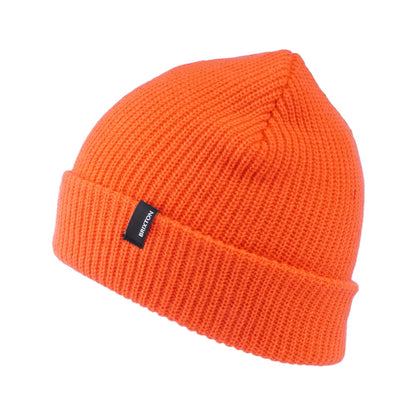 Brixton Heist Beanie Mütze mit Umschlag - Orange