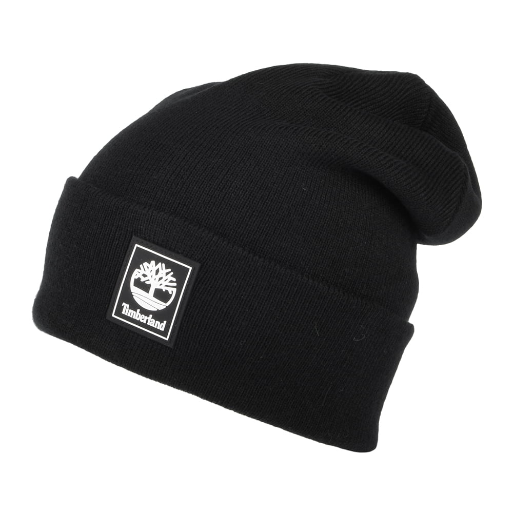 Timberland Mushroom Beanie Mütze Oversized mit Umschlag - Schwarz