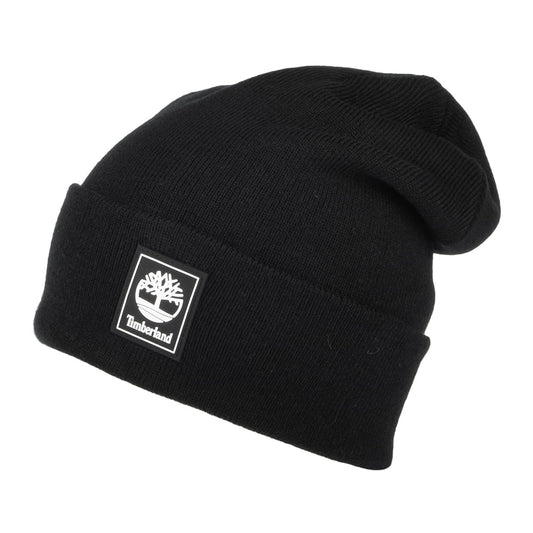 Timberland Mushroom Beanie Mütze Oversized mit Umschlag - Schwarz