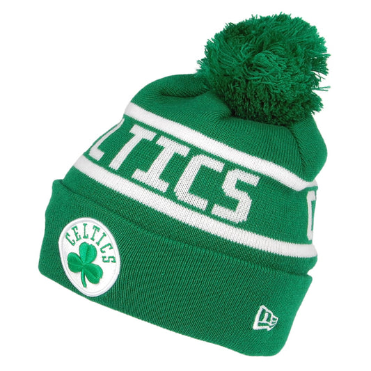 New Era mit Umschlag Boston Celtics Bommelmütze NBA Team Jake - Grün-Weiß
