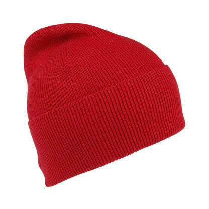 Tommy Hilfiger Essential Knit Beanie Mütze aus Baumwoll-Kaschmir - Rot