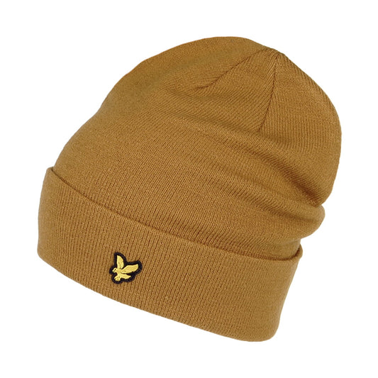 Lyle & Scott Basic Beanie Mütze - Karamell
