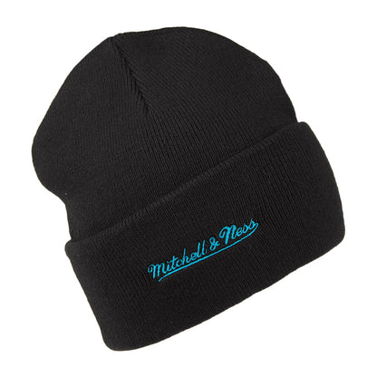 Mitchell & Ness Charlotte Hornets Beanie Mütze NBA Team Logo Cuff Knit - Schwarz