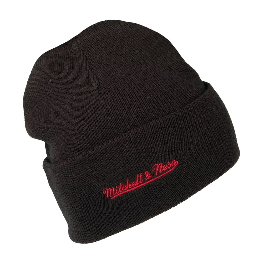 Mitchell & Ness Chicago Bulls Beanie Mütze NBA Team Logo Cuff Knit - Schwarz