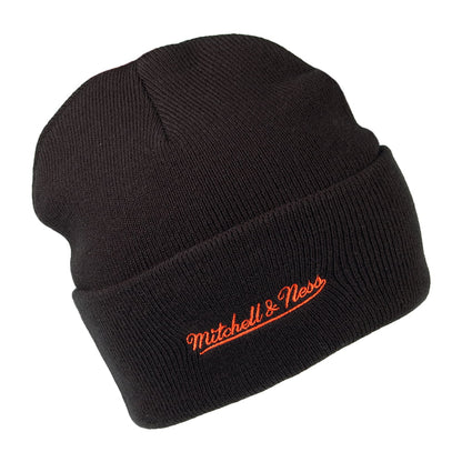 Mitchell & Ness New York Knicks Beanie Mütze NBA Team Logo Cuff Knit - Schwarz