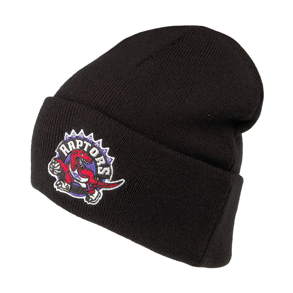 Mitchell & Ness Toronto Raptors Beanie Mütze NBA Team Logo Cuff Knit - Schwarz