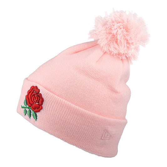 New Era Damen Rugby Football Union Bommelmütze mit Umschlag - Rosa