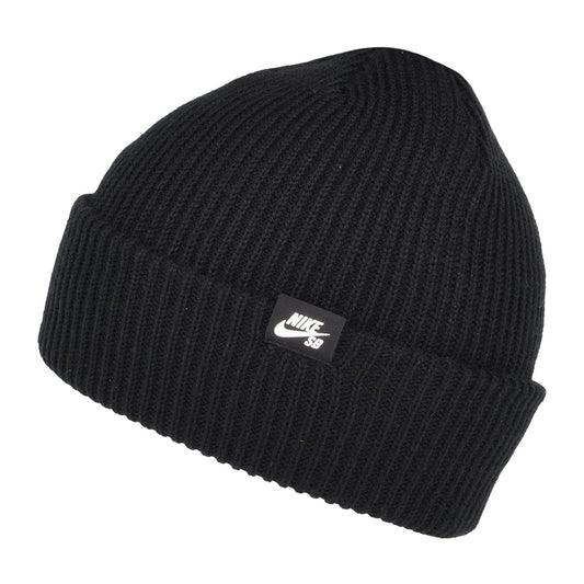 Nike SB Fisherman mit Umschlag Beanie Mütze - Schwarz