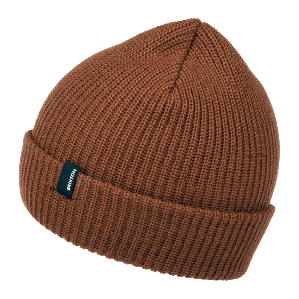 Brixton Heist Beanie Mütze mit Umschlag - Karamell