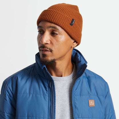 Brixton Heist Beanie Mütze mit Umschlag - Karamell