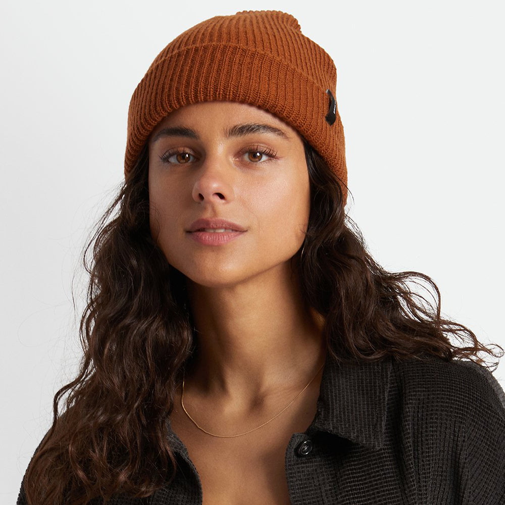 Brixton Heist Beanie Mütze mit Umschlag - Karamell