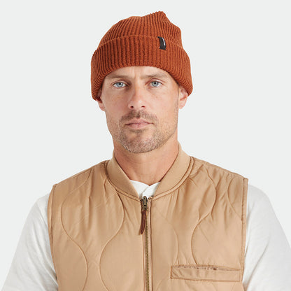 Brixton Heist Beanie Mütze mit Umschlag - Karamell