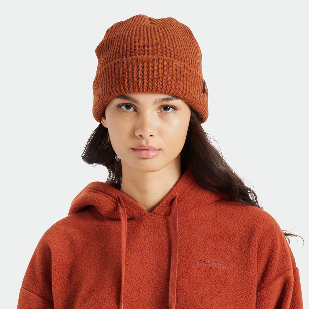 Brixton Heist Beanie Mütze mit Umschlag - Karamell