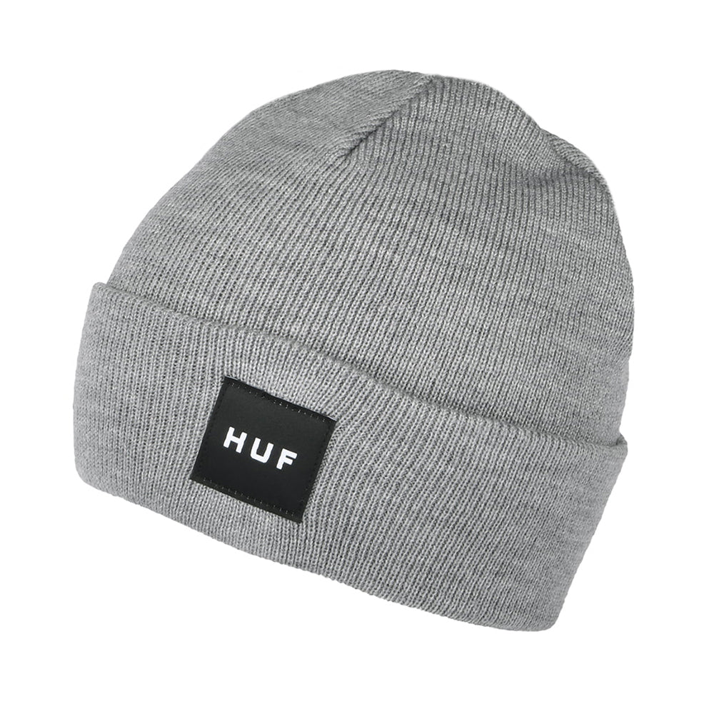 HUF Box Logo Beanie Mütze - Meliertes Grau