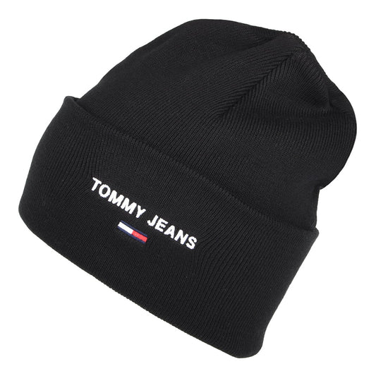 Tommy Hilfiger TJM Sport Beanie Mütze - Schwarz