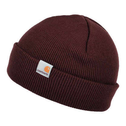 Carhartt WIP Stratus Short Watch Beanie Mütze - Weinrot
