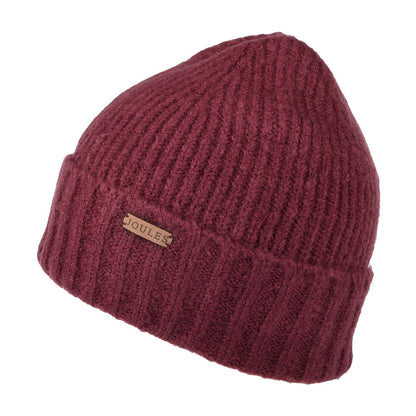 Joules Bamburgh Beanie Mütze - Tiefrot