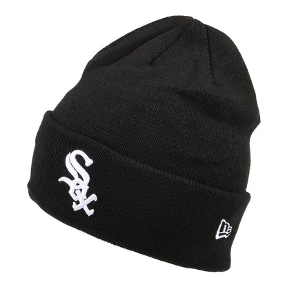 New Era Chicago White Sox Beanie Mütze - MLB League Essential Cuff Knit - Schwarz