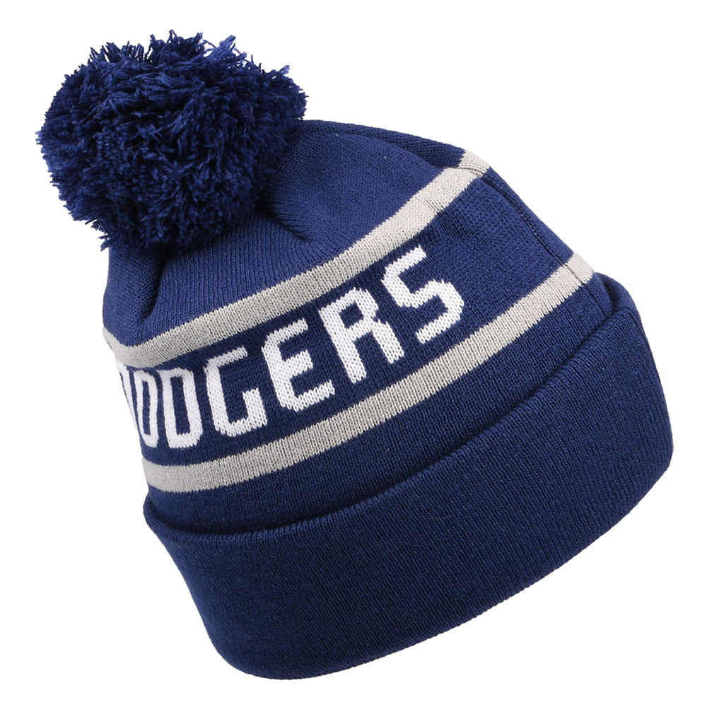 New Era L.A. Dodgers Bommelmütze - MLB Jake Cuff Knit - Dunkles Königsblau