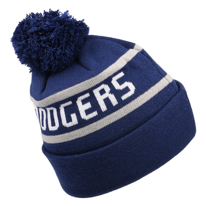 New Era L.A. Dodgers Bommelmütze - MLB Jake Cuff Knit - Dunkles Königsblau