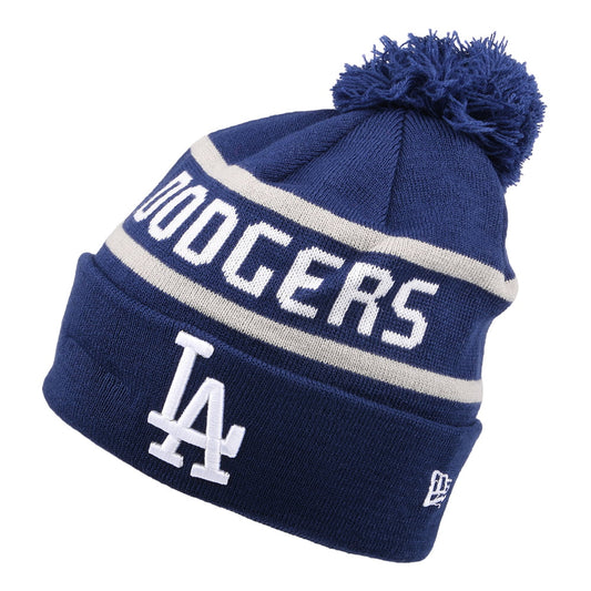 New Era L.A. Dodgers Bommelmütze - MLB Jake Cuff Knit - Dunkles Königsblau