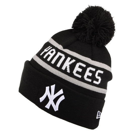 New Era New York Yankees Bommelmütze - MLB Jake Cuff Knit - Schwarz