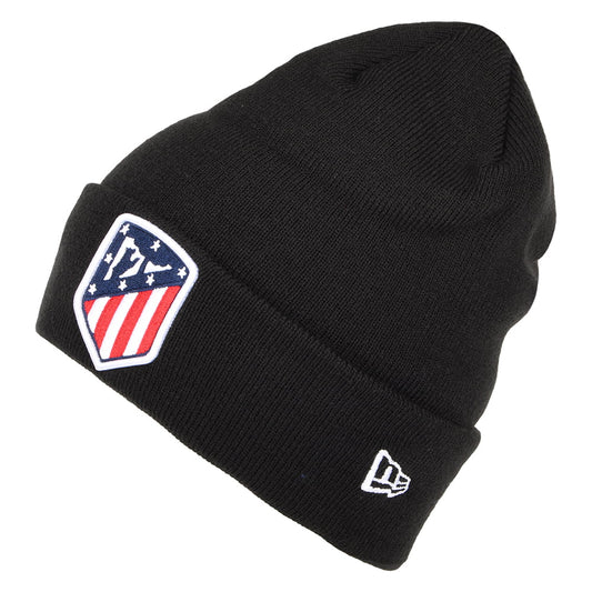 New Era Cuff Knit Atletico Madrid Beanie Mütze - Team Logo - Schwarz