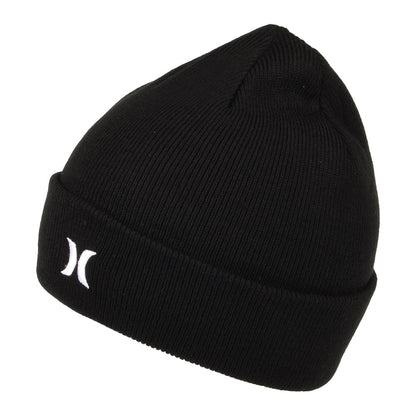 Hurley Icon mit Umschlag Beanie Mütze - Schwarz