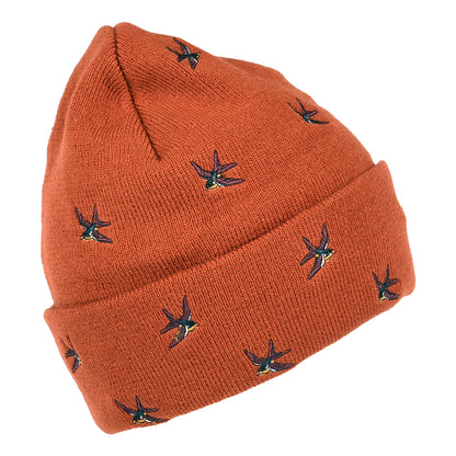 Barts Vinson mit Umschlag Beanie Mütze Schwalben - Rostrot