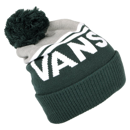 Vans Gestreifte Bommelmütze - Grün-Grau