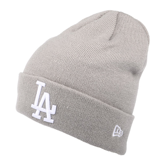 New Era mit Umschlag L.A. Dodgers Beanie Mütze MLB League Essential - Grau-Weiß