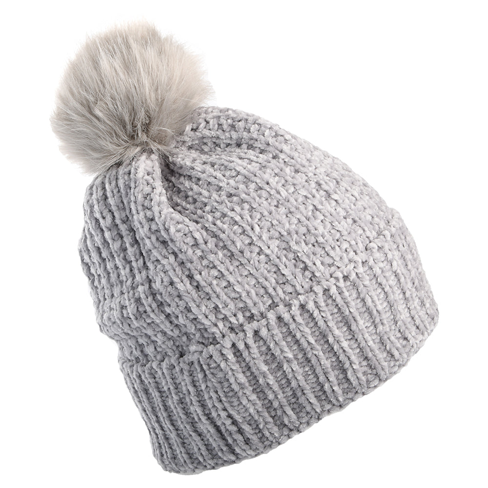 New Era Damen Chenille New York Yankees Bommelmütze - MLB Winterized - Grau