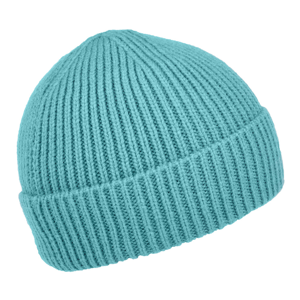 The North Face TNF Logo Box Cuffed Fisherman Beanie Mütze - Blau