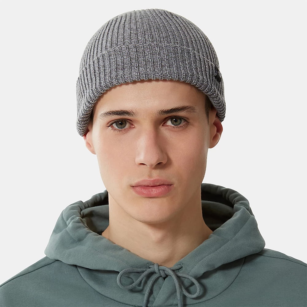 The North Face TNF Recycled Fisherman Beanie Mütze - Meliertes Grau