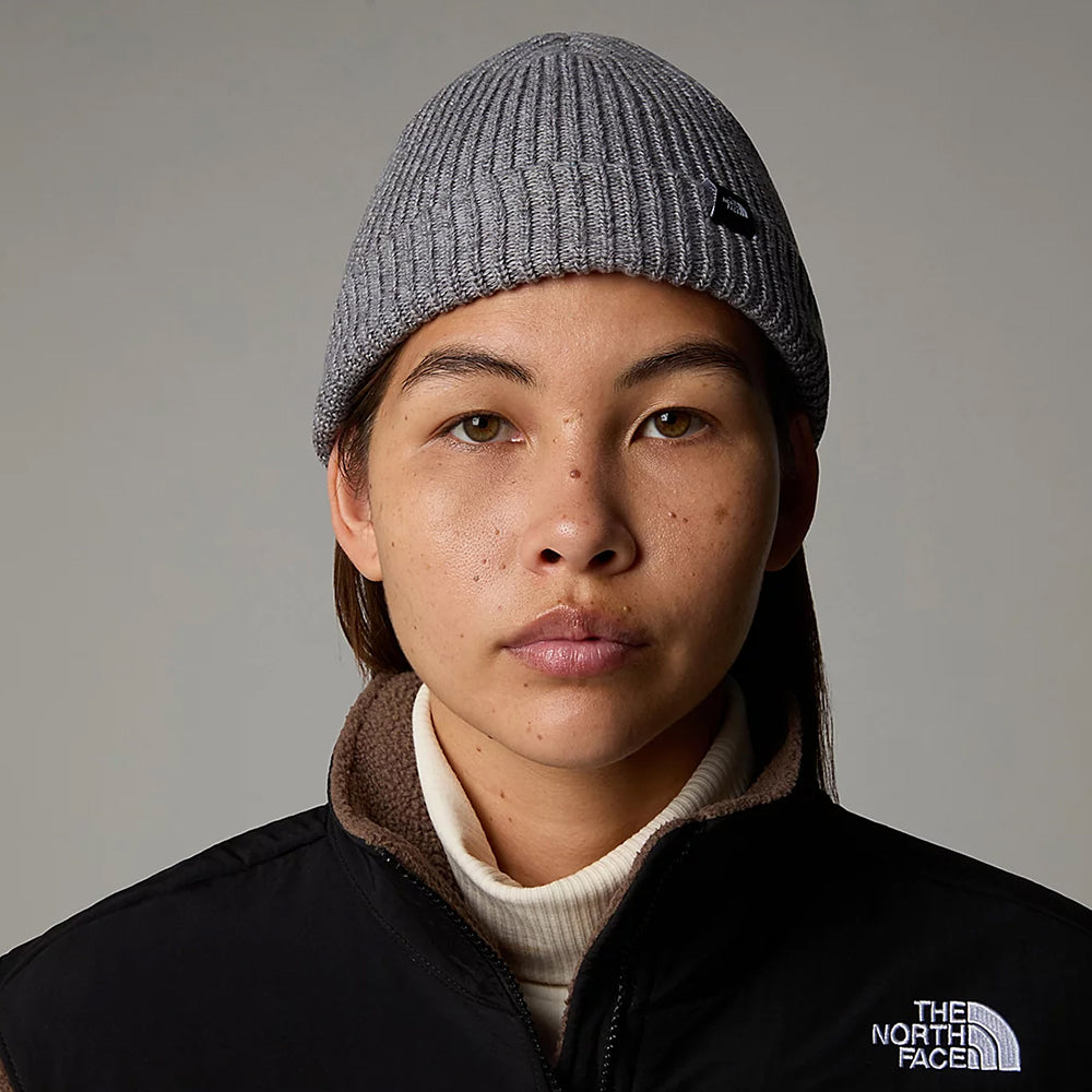 The North Face TNF Recycled Fisherman Beanie Mütze - Meliertes Grau