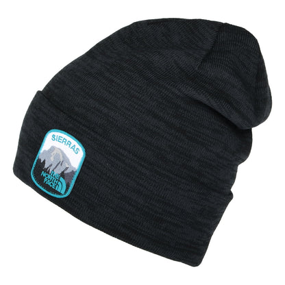 The North Face Embroidered Earthscape Beanie Mütze - Schwarz Meliert