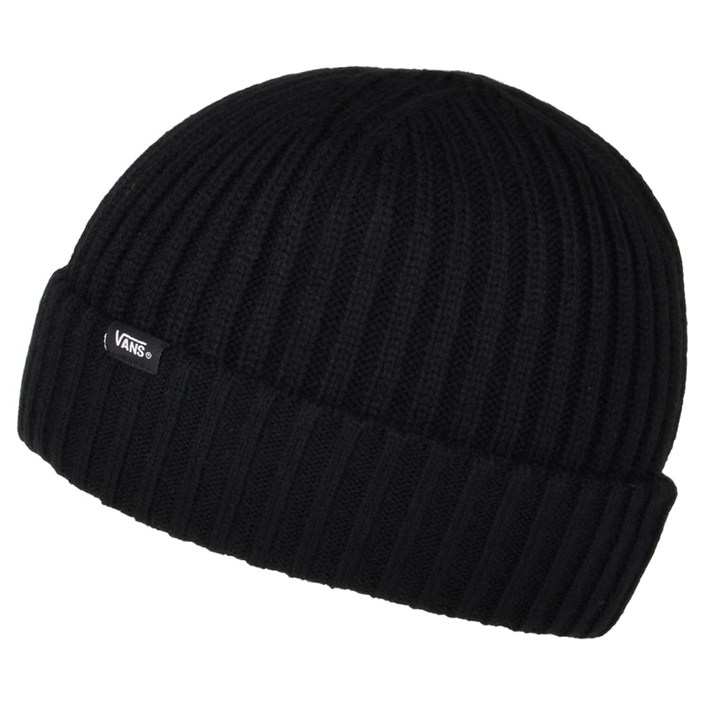 Vans Beanie Mütze Kurz Mit Umschlag - Schwarz