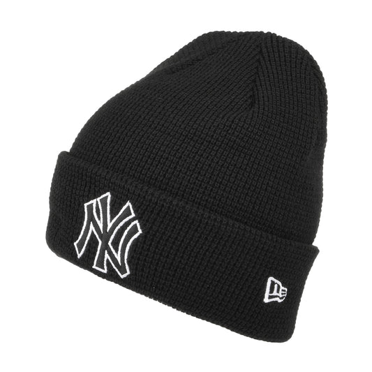 New Era mit Umschlag New York Yankees Beanie Mütze MLB Pop Outline - Schwarz