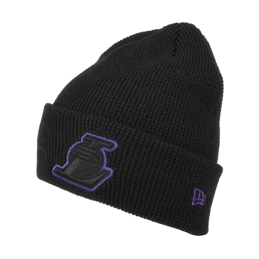 New Era mit Umschlag L.A. Lakers Beanie Mütze - NBA Pop Outline - Schwarz