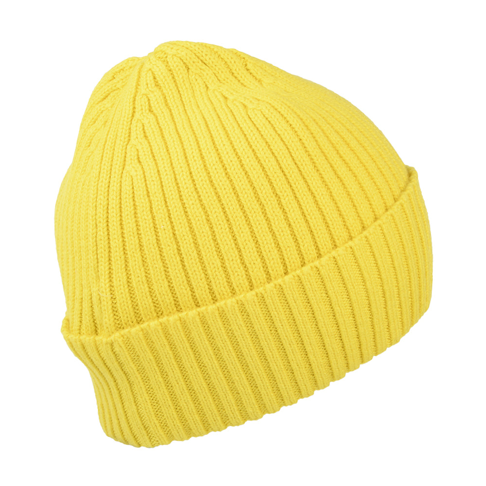 Tommy Hilfiger TJM Basic Rib Gerippte Beanie Mütze - Gelb