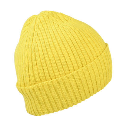 Tommy Hilfiger TJM Basic Rib Gerippte Beanie Mütze - Gelb